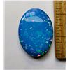 Image 1 : 20)  HUGE 26.5 CT AUSTRALIAN DOUBLET OVAL SHAPED