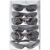 Image 1 : 6 PAIRS OF BLACK SPORTS STYLED SUNGLASSES WITH