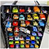 28)  GENUINE HOT WHEELS CARRYING CASE AND 45