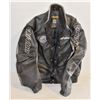 Image 1 : MEN HEAVY GRAPHIC LEATHER SKIDOO JACKET SIZ LARGE