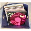 Image 1 : TOTE OF OLD RECORDS BLONDIE, MOODY BLUES & MORE