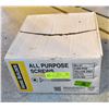 Image 1 : BOX OF COMMERCIAL SCREW 2000 COUNT 90% FULL