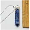 Image 1 : 17)  NATURAL SODALITE REIKI HEALING PENDANT ,