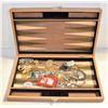 Image 1 : WOOD BOX FULL OF VINTAGE MEN'S JEWELRY & MORE