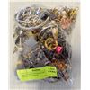 Image 1 : BAG OF ESTATE JEWELRY FOR WEAR OR CRAFTS