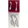 LADIES FANCY SPARKLING EARRINGS IN BAG & BOX