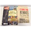 Image 1 : JOHN F KENNEDY ORIGINAL NEWSPAPER & BOOKS