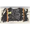 Image 1 : CONCH/FRINGE LEATHER SHAWL ONE SIZE FITS MOST