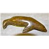 SIGNED DANCING WALRUS SOAPSTONE SCULPTURE