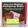 NEW MEDICAL EMERGENCY WALLET