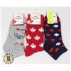 Image 1 : 3 NEW PAIRS CANADIAN THEMED WOMEN'S SOCKS