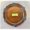 Image 1 : ART DECO COPPER & SILVER PLATTER
