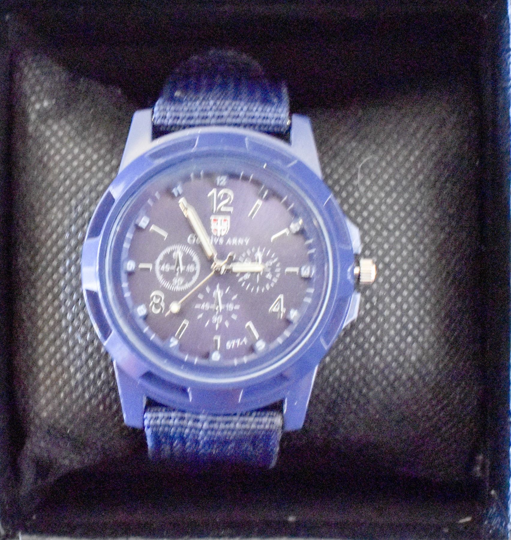 Genius Army NEW GENIUS ARMY WATCH BLUE ON BLACK