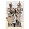 Image 1 : 2 NEW METAL ART HAND MADE STATUES