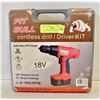 Image 1 : 18 VOLT PITBULL CORDLESS DRILL SET