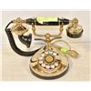 HOLLYWOOD REGENCY STYLE ROTARY TELEPHONE