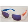 Image 1 : PAIR OF NEW SPY SUNGLASSES ORANGE AND BLUE