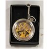 Image 1 : MECHANICAL SKELETON POCKET WATCH, WORKS