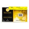 Image 1 : BENCHMARK METALS .999 PLATINUM BAR