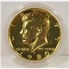 Image 2 : GOLD PLATED US HALF DOLLAR 1980