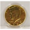 Image 2 : GOLD PLATED US HALF DOLLAR 1985