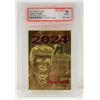 Image 1 : 23 KARAT GOLD FOIL TRUMP FOR PRESIDENT 2024 CARD