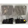 Image 1 : PAIR OF NEW GREY SHADE LAMPS WITH USB CHARGERS