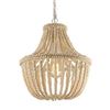 Image 1 : NEW ANMYTEK WOOD BEAD PENDANT LIGHT FIXTURE