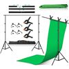 Image 1 : NEW REPACKED ZUOCHEN 6.6 X 10FT BACKDROP STAND -