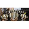 Image 1 : COOK N HOME POT AND PAN SET, STAINLESS STEEL