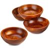 Image 1 : SET OF 4 NEW WOOD BOWLS