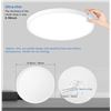 Image 4 : NEW 15.8" ULTRA THIN FLUSH MOUNT 2 CEILING LIGHTS