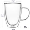 Image 1 : 2 NEW VERRE COLLECTION DOUBLE WALL COFFEE MUGS