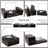 Image 7 : LP&NO.1 BLUETOOTH VINYL RECORD PLAYER W/SPEAKERS