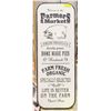 Image 1 : 4FT TALL BLACK & WHITE METAL FARMERS MARKET