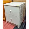 Image 1 : WHITE 2 DRAWER NIGHT STAND APPROXIMATE H-22" W-20"