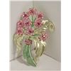 Image 1 : LARGE VINTAGE PINK FLORAL BOUQUET BROOCH