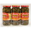 Image 1 : 3 PK MEZZETTA  DELI-SLICED HOT JALAPENO PEPPERS