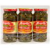 Image 1 : 3 PK MEZZETTA  DELI-SLICED HOT JALAPENO PEPPERS