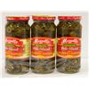 Image 1 : 3 PK MEZZETTA  DELI-SLICED HOT JALAPENO PEPPERS