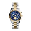 Image 4 : NEW MICHAEL KORS RUNWAY BLUE DIAL 2-TONE MSRP $333