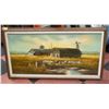 Image 1 : FRAMED COUNTRY SCENE OIL PAINTING