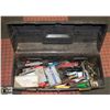 Image 1 : TOOL BOX W/ ASSORTED HAND TOOLS