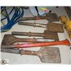 Image 1 : LOT OF 6 ASSORTED HEAVY DUTY CHISELS