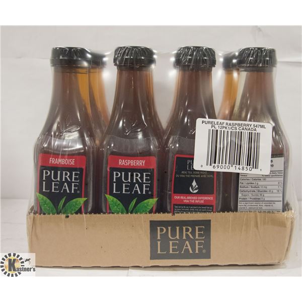 CASE OF PURE LEAF RASPBERRY ICED TEA 547ML BOTTLE