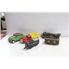 Image 1 : BOX OF ASSORTED VINTAGE METAL CARS AND TRAINS