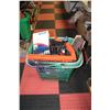 Image 1 : BOX ASSORTED TOOLS & OTHER ITEMS - FLOOR JACKS