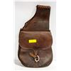 Image 1 : VINTAGE HEAVY DUTY LEATHER SADDLE BAG