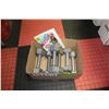 6-PIECE CAST METAL HEX HAND WEIGHT SET -