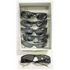 CASE OF 6 BLACK & SILVER DESIGNER SUNGLASSES